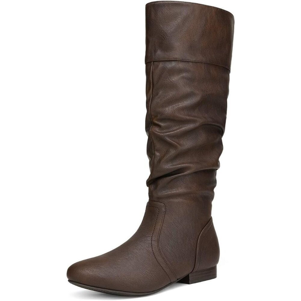 Women's BrownDream Pairs Pull On Knee High for Fall Winter Boots